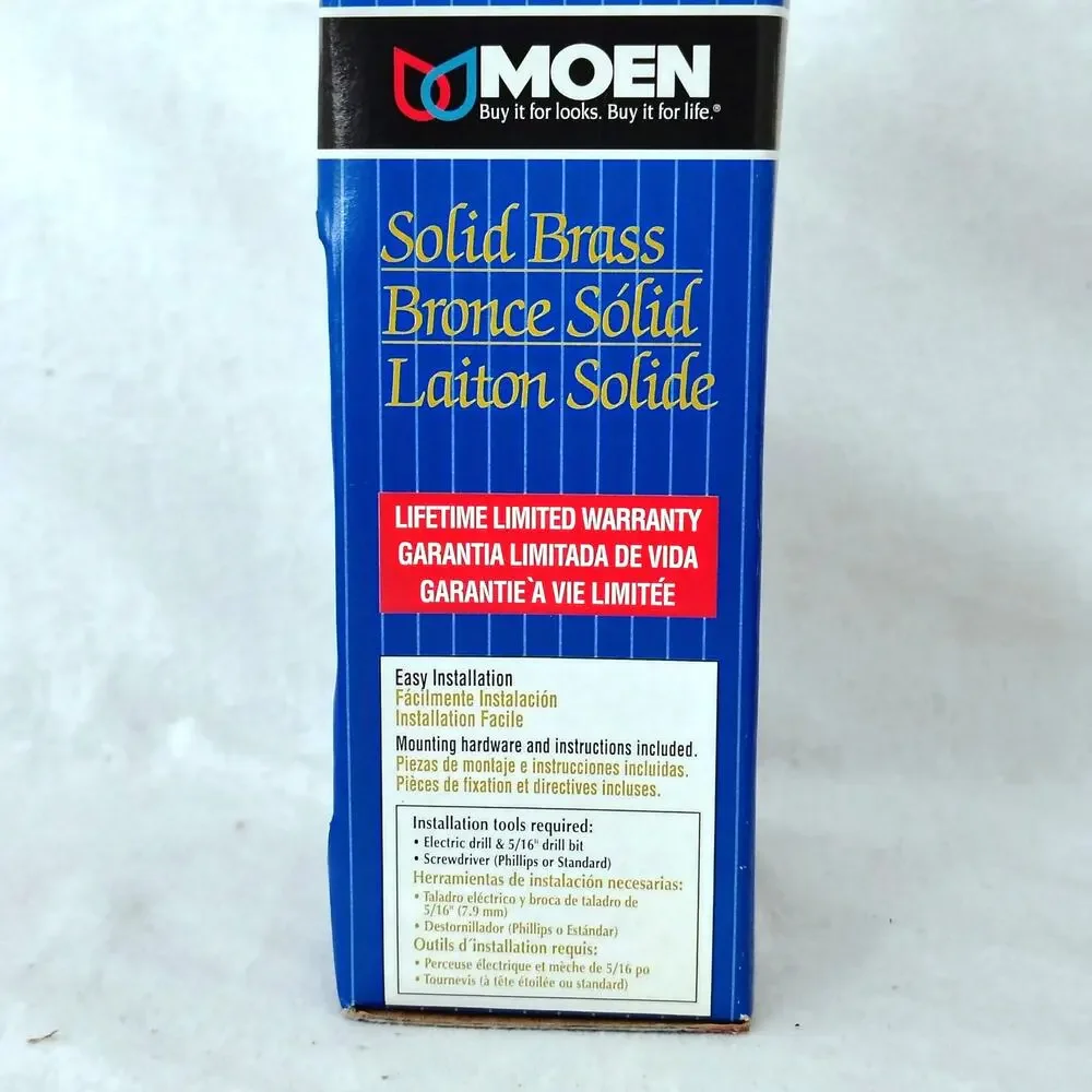 Moen Decorator Robe Hook Solid Brass Y4703PB Vintage 2000 New Old Stock Gold